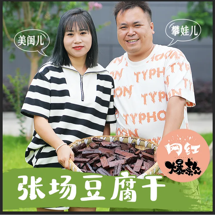【攀娃儿家】四川特产张场豆腐干卤味豆腐干熟食下酒菜休闲小零食