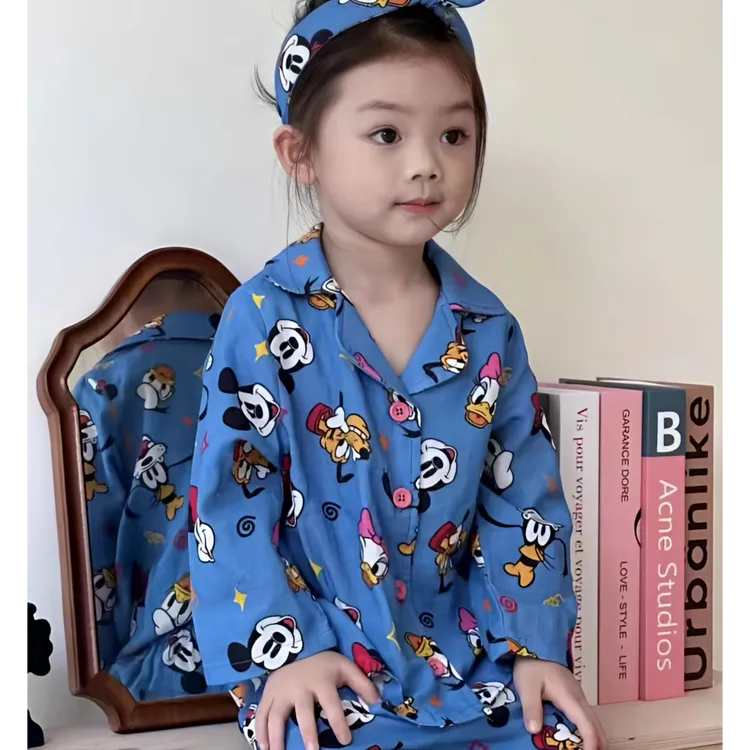 男童女童秋装新款卡通家居服套装儿童秋季休闲睡衣两件套童装Z011