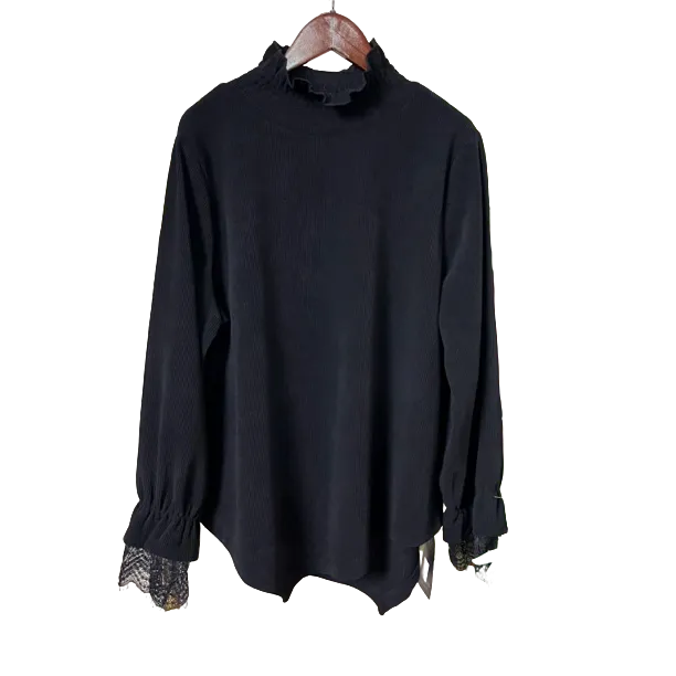 【佳佳】253不规则秋冬气质雪尼尔加厚打底长袖上衣显瘦百搭针织