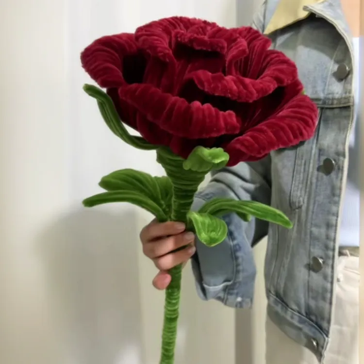 加密扭扭棒玫瑰花巨型弗洛伊德手工花DIY材料包520七夕送男友礼物