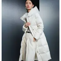 【波司登】鹅绒美拉德女长款经典百搭商务显瘦羽绒服B40144174【X】