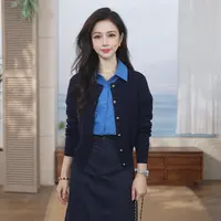 【流光风穿搭】茵曼25冬季慵懒风针织开衫女休闲百搭保暖长袖毛衣