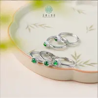 石惑珠宝*翡翠戒指-翡翠蛋面戒指约5mm%多样性发一