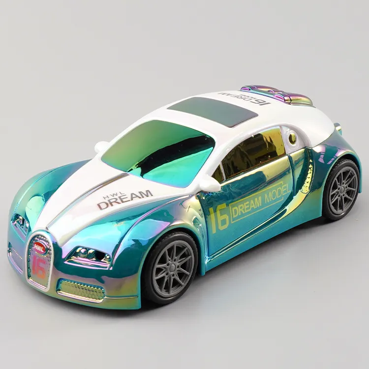 儿童惯性玩具漂移小汽车2025新款炫彩跑车1-2岁3男孩礼物仿真模型