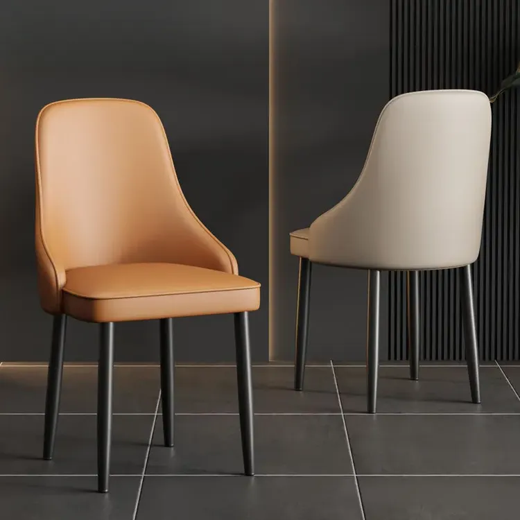 餐椅意式极简现代简约椅子轻奢靠背椅家用餐桌椅酒店餐厅麻将凳子