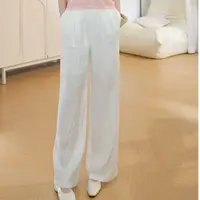 【CC雨涵同款】茵曼夏季莱赛尔薄款阔腿裤女高腰显瘦百搭阔腿休闲裤