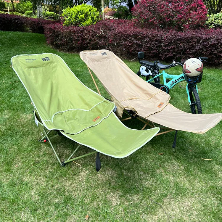 问露户外折叠躺椅午休椅露营躺椅可调节躺椅月亮椅可折叠