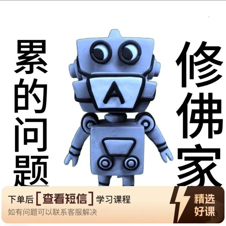 佛家解决A累问题的25个方法视频课（留意短信解锁课程）