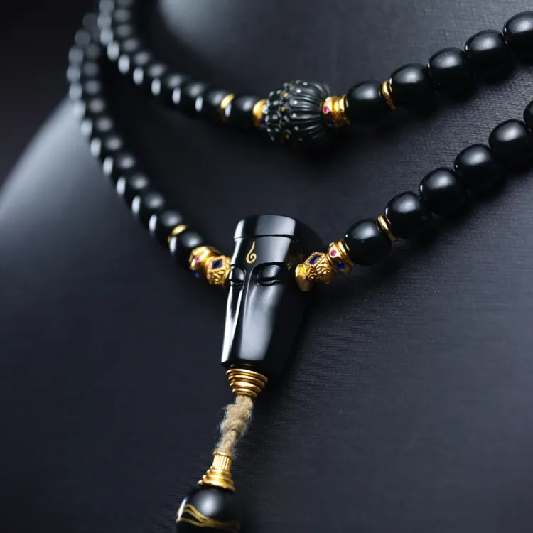 如玉人生和田玉禅者不言108项链