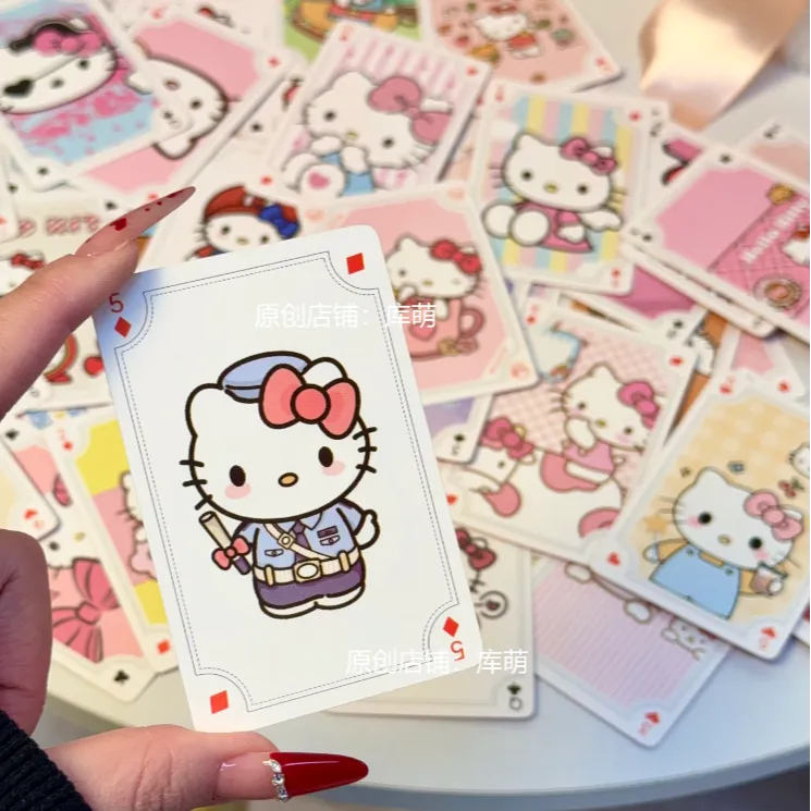 【库萌】KT猫可爱精致周边高颜值写真卡牌休闲娱乐版扑克牌情侣送人
