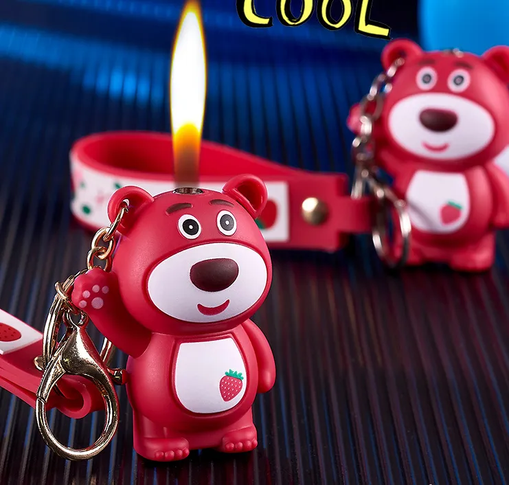 （酷鼠火机）创意卡通便携可爱手办气体打火机钥匙扣一件