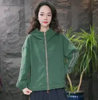 JJ外套女拉链常规秋季休闲风短外套开衫百搭外套棒球服宽松运动