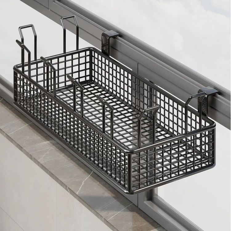 阳台晾鞋架窗外护栏衣架防盗窗挂杆高层室外窗台凉衣服晒鞋子神器