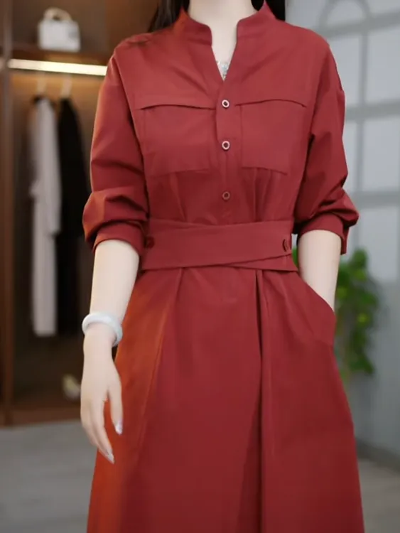 时尚气质精致轻奢修身显瘦连衣裙M-4XL