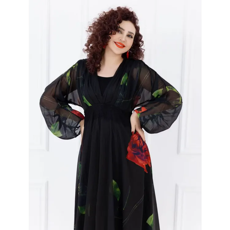 【UMIDA】2025新款百搭性感薄款宽松连衣裙