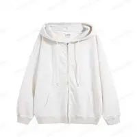 2533男女同款拉链连帽卫衣加绒加厚秋冬款