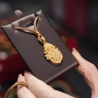 【巧玲珠宝】18K金镶嵌工艺人生四喜葫芦饰品礼物