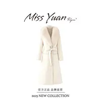 M.Y 媛总 轻奢大毛领90白鹅绒皮草外套