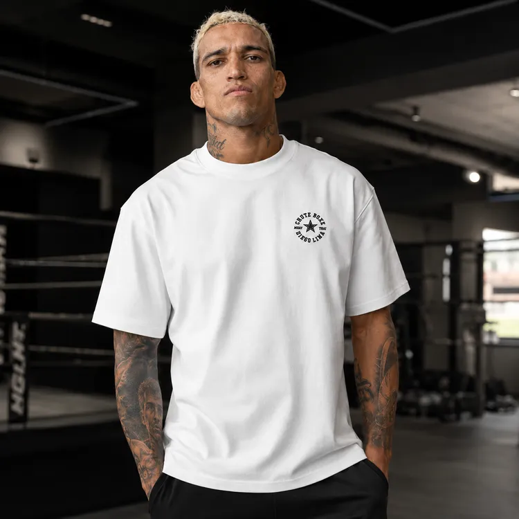 UFC奥利维拉同款短袖 300克重磅高品质刺绣印花t恤运动休闲夏季