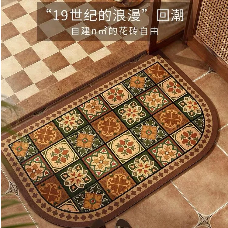 【夏季冲量】硅藻泥入户进门地垫吸水防滑垫浴室垫卧室垫轻奢耐脏