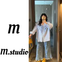 M家【水蓝防晒~暑假款】出片款衬衫