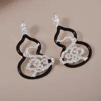 铜合金无非金属耳饰 祥云葫芦耳环