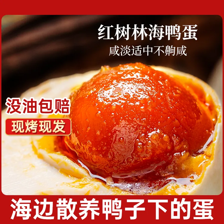【10枚北海烤咸鸭蛋】正宗广西烤海鸭蛋咸鸭蛋方便食品流油大咸蛋