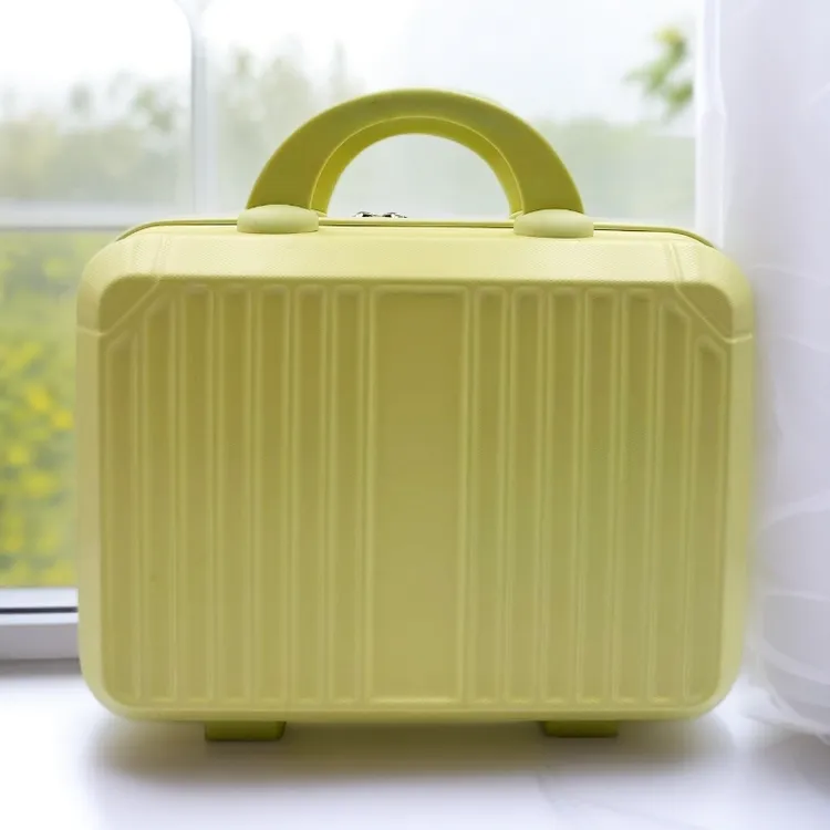 新款轻便14寸化妆箱时尚潮流硬复古拉链旅行箱防水韩版山系ins风