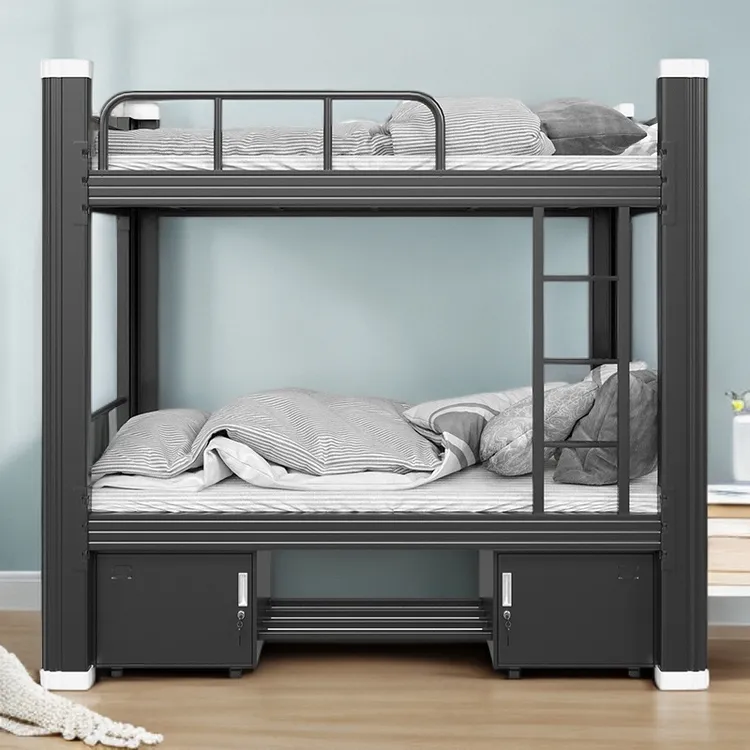 两层上下铺员工宿舍铁艺双人床单人铁架子床学生宿舍双层床高低床