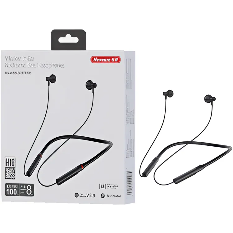 29年大品牌入耳蓝牙耳机挂颈式运动新款H16高音质超强音质追求