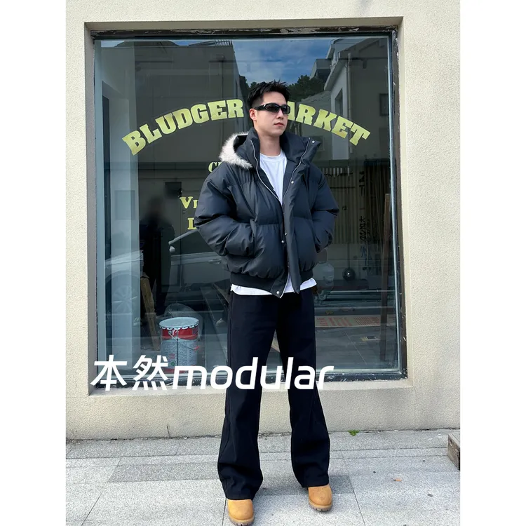 【本然】立领保暖短款可脱卸帽棉衣棉服休闲韩版连帽冬季长款加厚