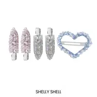 Shelly Shell心心奶泡发夹 小众设计百搭.