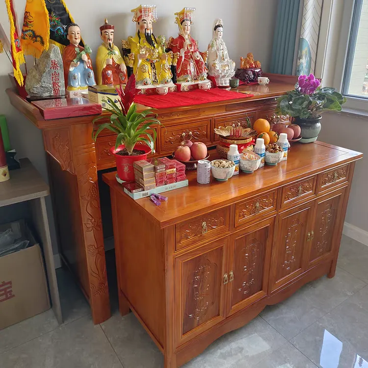 供桌榆木实木供台套柜套桌龛佛柜香案神台佛桌贡台佛桌神台