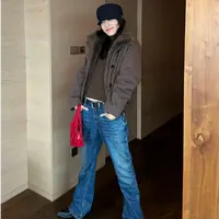 LRAM · 秋冬宽松厚款宽松型港风棉服百搭