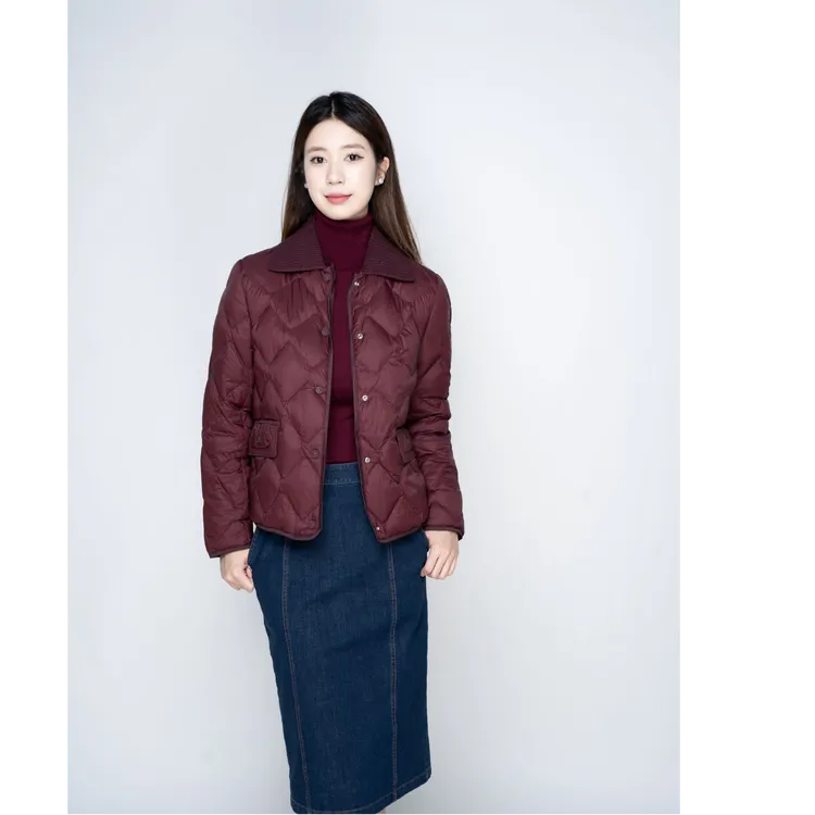 K&CH/纤2025新款羽绒服短款同款女款90鸭绒通勤保暖D522RY916E1