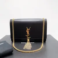 99新 YSL/圣罗兰 vv/流苏/单肩包/C211197010