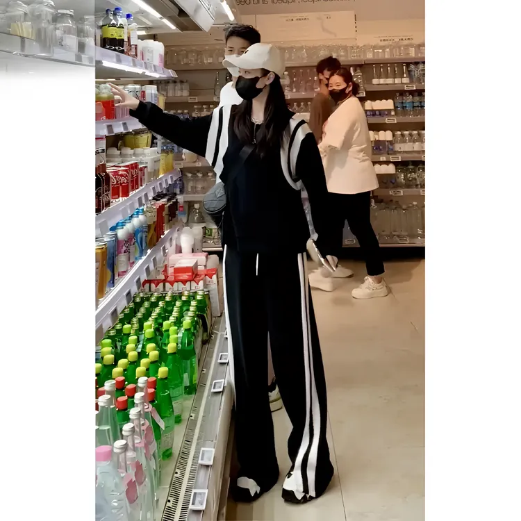 谁穿谁好看 秋装卫衣阔腿裤套装 减龄洋气休闲 时髦运动风