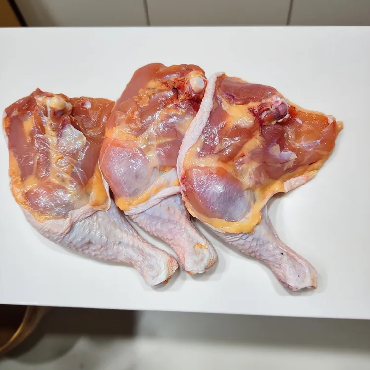 当天现杀湖北荆州本地新鲜黄油土鸡大边腿 包冰率不含冰