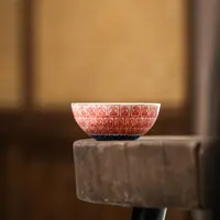 023【景德詺兮】柴窑敦煌·千佛大卧足杯MX125