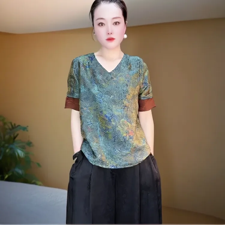 【古香古韵】夏季轻薄小衫双面双穿纯欲慵懒风女装
