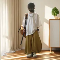 【刘刘妈】2025中大童阔腿裤亲子装潮流韩版裤子