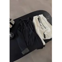 Y.M | 桥分野色 格雷色系菱形格 学院风减龄百搭款连帽毛衣3823