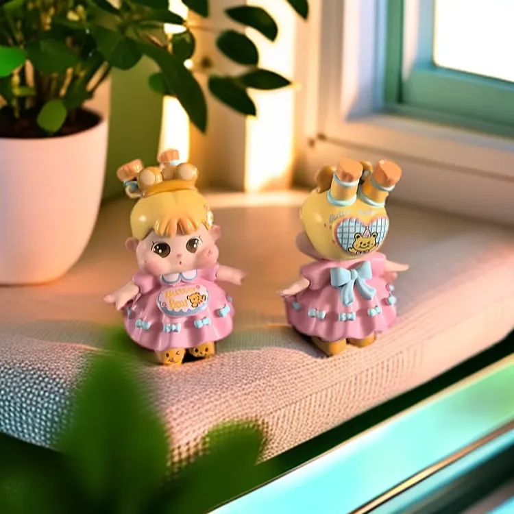 【qoqo】改娃萌粒网红草莓熊花仙子圣诞PU高级树脂 手绘改娃