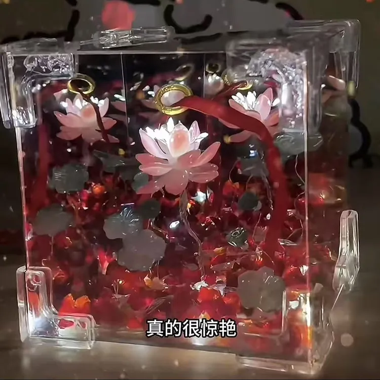 【种草】哪吒莲花混天绫魔方小夜灯diy材料包创意礼物制作送闺蜜女