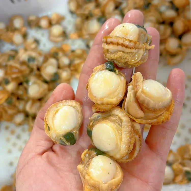 丹东东港新鲜扇贝肉 无沙 无泥 五斤 顺丰包邮