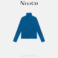NILICO【钟意】29羊毛天丝高领舒适秋冬季时尚百搭长袖打底衫