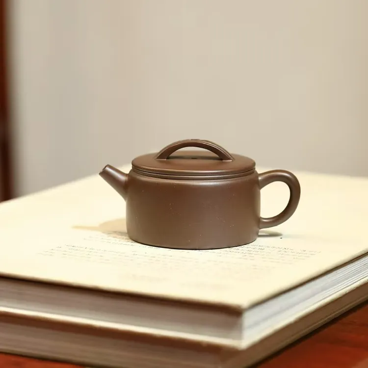120毫升小容量紫砂老紫泥纯手工汉瓦壶家用泡茶壶茶具配件礼盒装