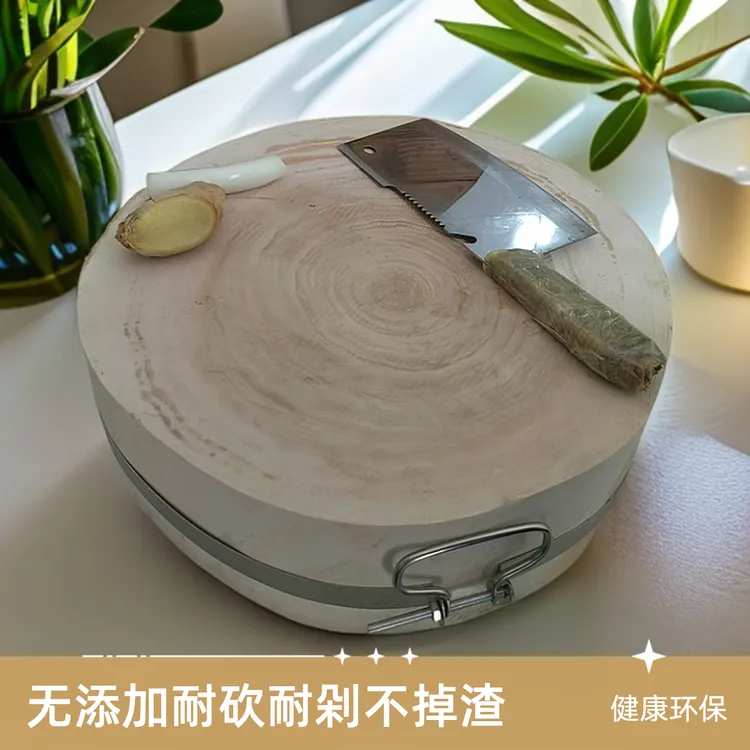 厂家直销正宗柳木菜墩整木切割天然环保柳木砧板家用饭店商用菜墩