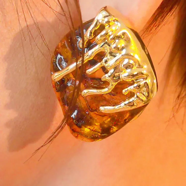 钛钢耳饰 阮大大高奢耳饰 气质百搭453