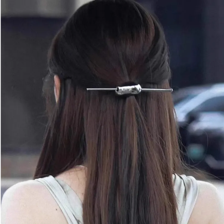 许我耀眼许妍赵露思同款新中式月牙发簪高级感簪子少发量通勤盘发